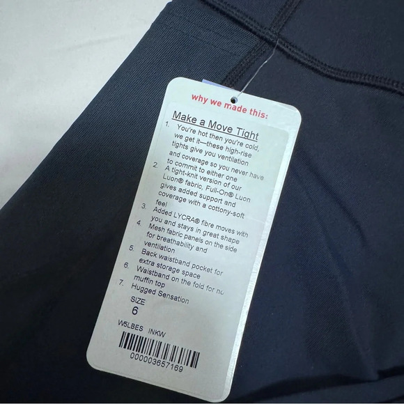 🆕💙Lululemon Make a Move Tight - Inkwell - Picture 5 of 14